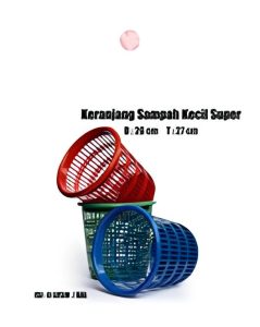 Keranjang sampah plastik kecil, tempat sampah kamar kos, keranjang sampah minimalis