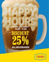 Promo Tokopi SoMa Palembang, promo happy hours, diskon minuman